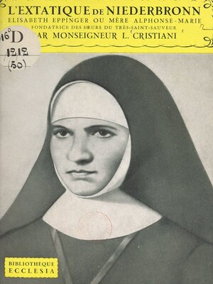 cover image of L'extatique de Niederbronn